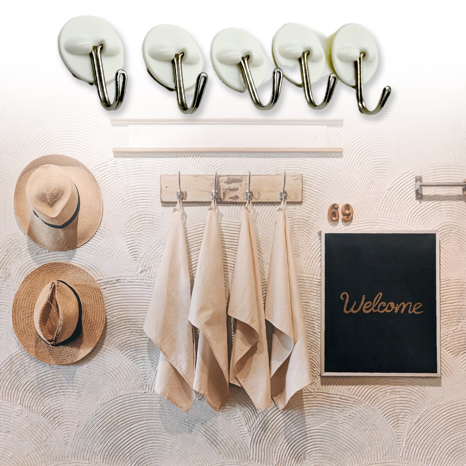 Multipurpose Strong Hook Self-Adhesive hooks for wall Heavy Plastic Hook, Sticky Hook Household For Home, Decorative Hooks, Bathroom & All Type Wall Use Hook, Suitable for Bathroom, Kitchen, Office Multipurpose Strong Hook Self-Adhesive hooks for wall Heavy Plastic Hook, Sticky Hook Household For Home, Decorative Hooks, Bathroom & All Type Wall Use Hook, Suitable for Bathroom, Kitchen, Office